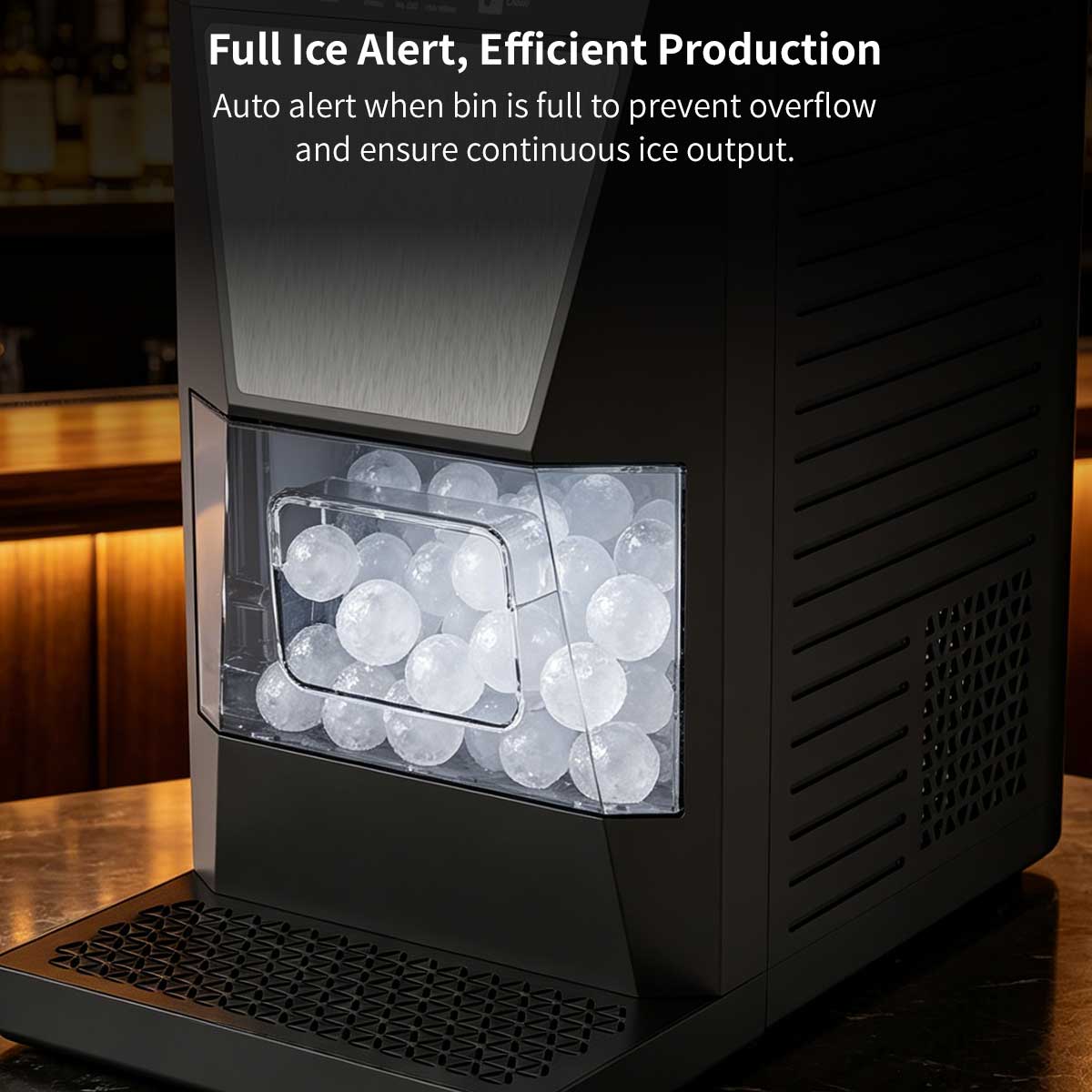 Clear Sphere Ice Maker – One-Touch Self-Cleaning Portable Countertop Machine | Traverseon