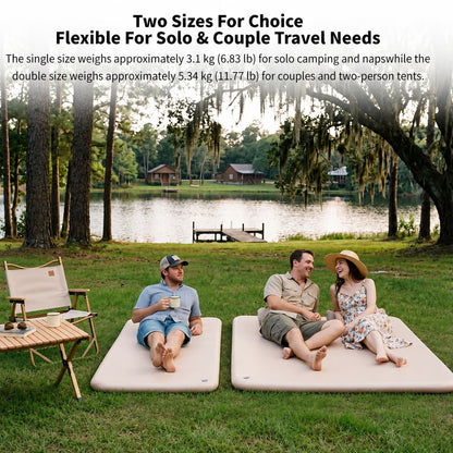 7cm Camping Air Mattress – Waterproof Flocked Air Bed with Pump | Traverseon