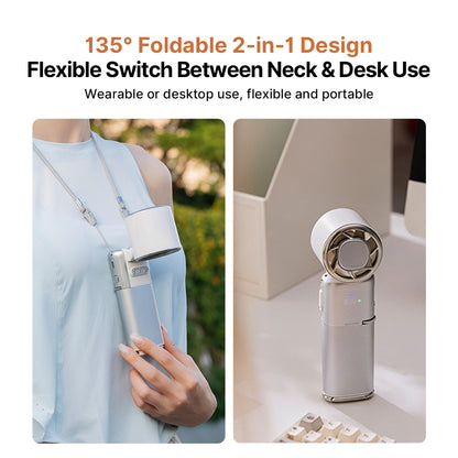 TEC Cooling Handheld Fan – 9000mAh Rechargeable Portable Fan | Traverseon