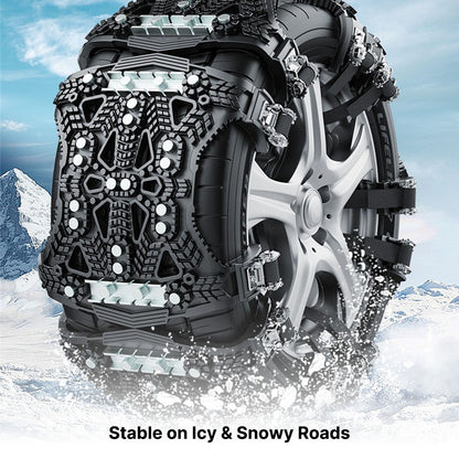 Winter Tire Snow Chain - No Jack Easy Install All-Terrain Traction