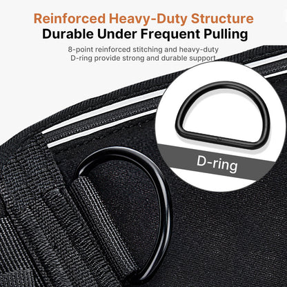 Hands-Free Dog Leash with Waist Bag – Dual Buffer Anti-Pull Running Leash for Walking & Hiking | Traverseon