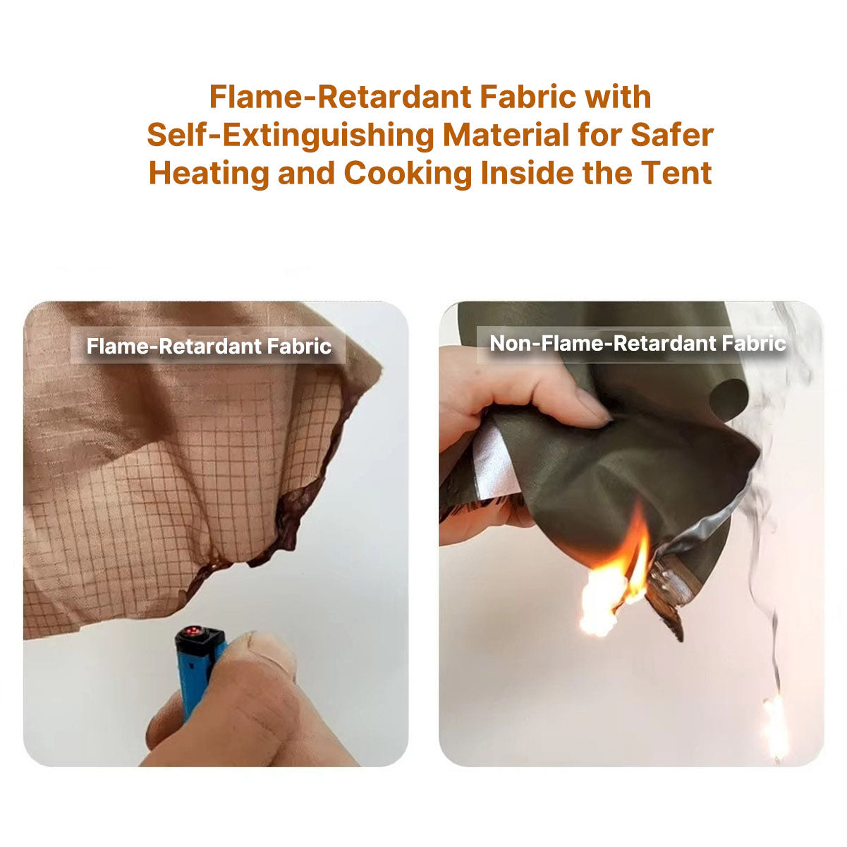 All-Season Family Hot Camping Tent with Stove Jack