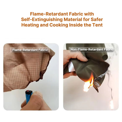 All-Season Family Hot Camping Tent with Stove Jack