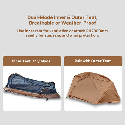 1-Person 3s Pop Up Bivy Tent – StormLock™ Technology | Traverseon