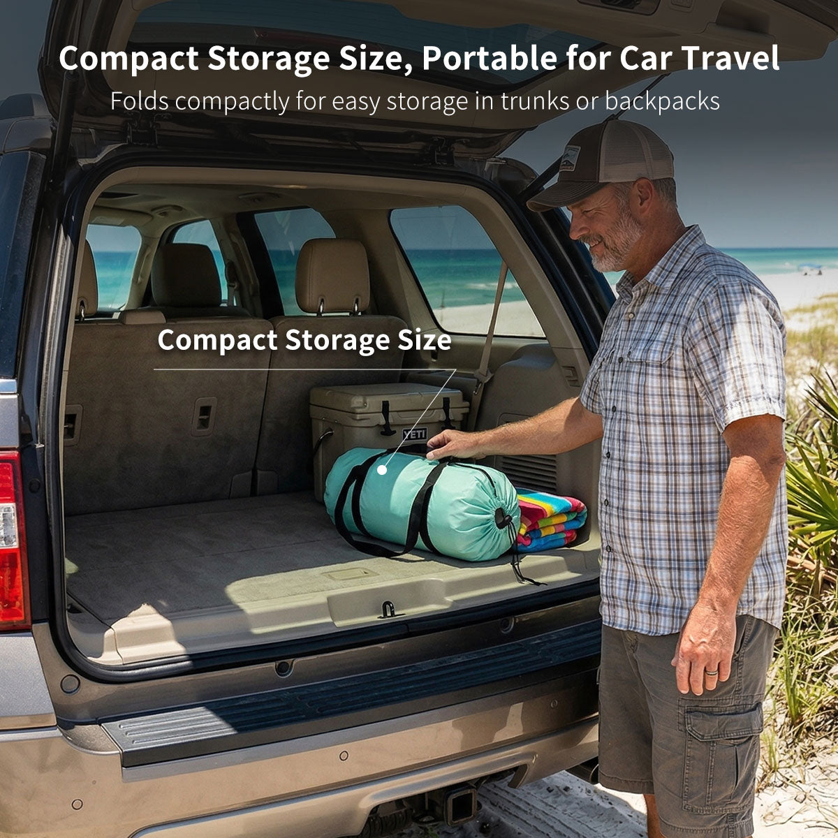 Beach Sun Shelter Tent – UPF50+ UV Protection Windproof Lightweight Canopy | Traverseon