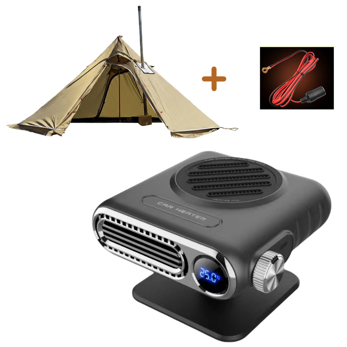 Portable 12V Fast-Heating Car Heater for Winter Driving & Defrosting