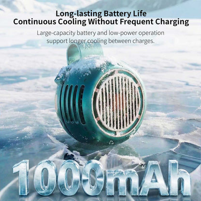 Portable Clip-On Bladeless Fan – 360° Wearable Cooling Fan | Traverseon