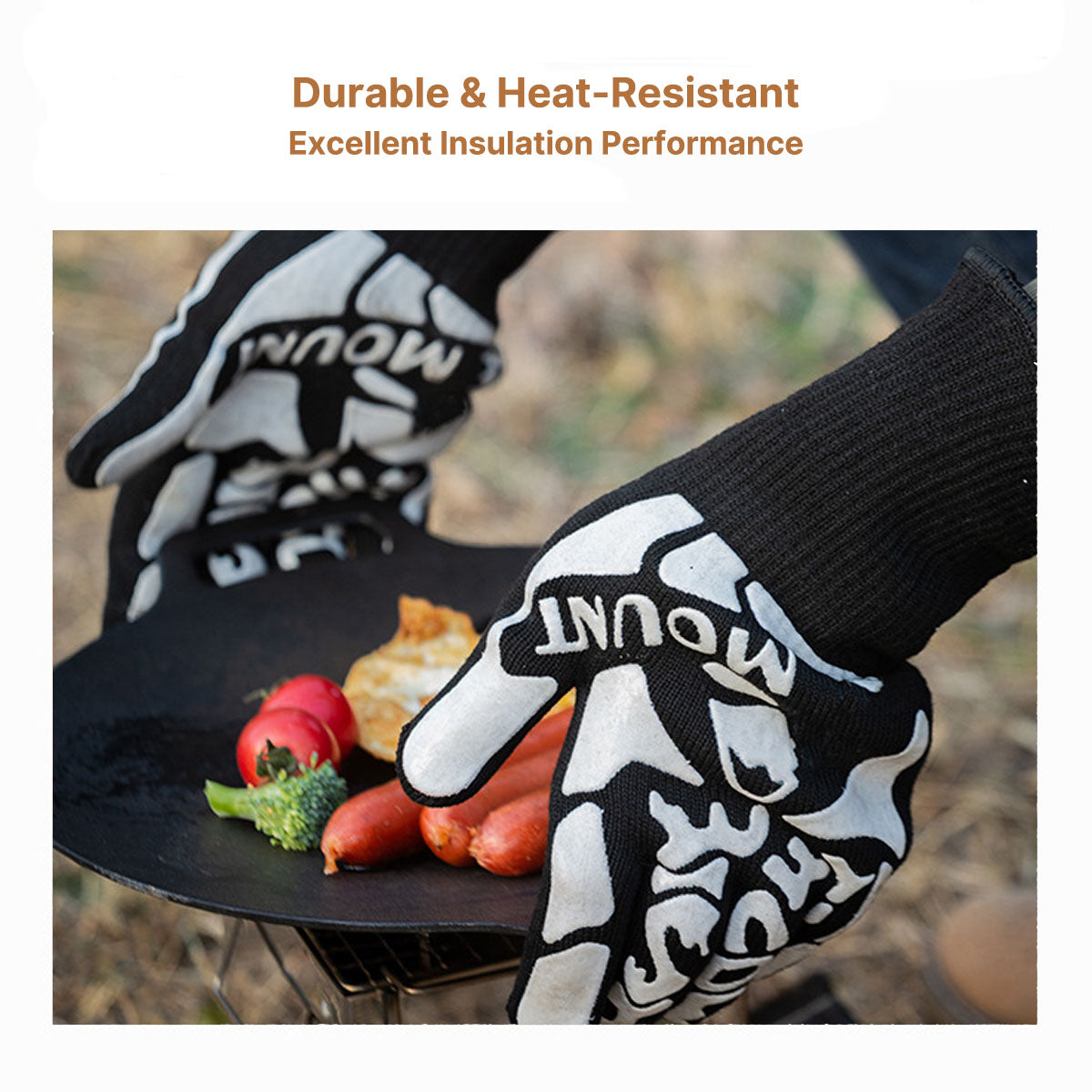 Heat Resistant BBQ & Camping Cooking Gloves