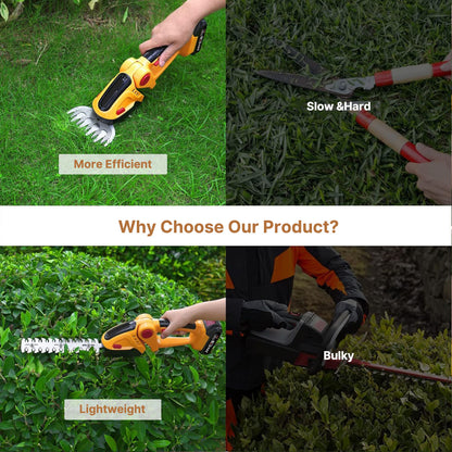 Cordless Handheld Mini Electric Hedge Trimmer