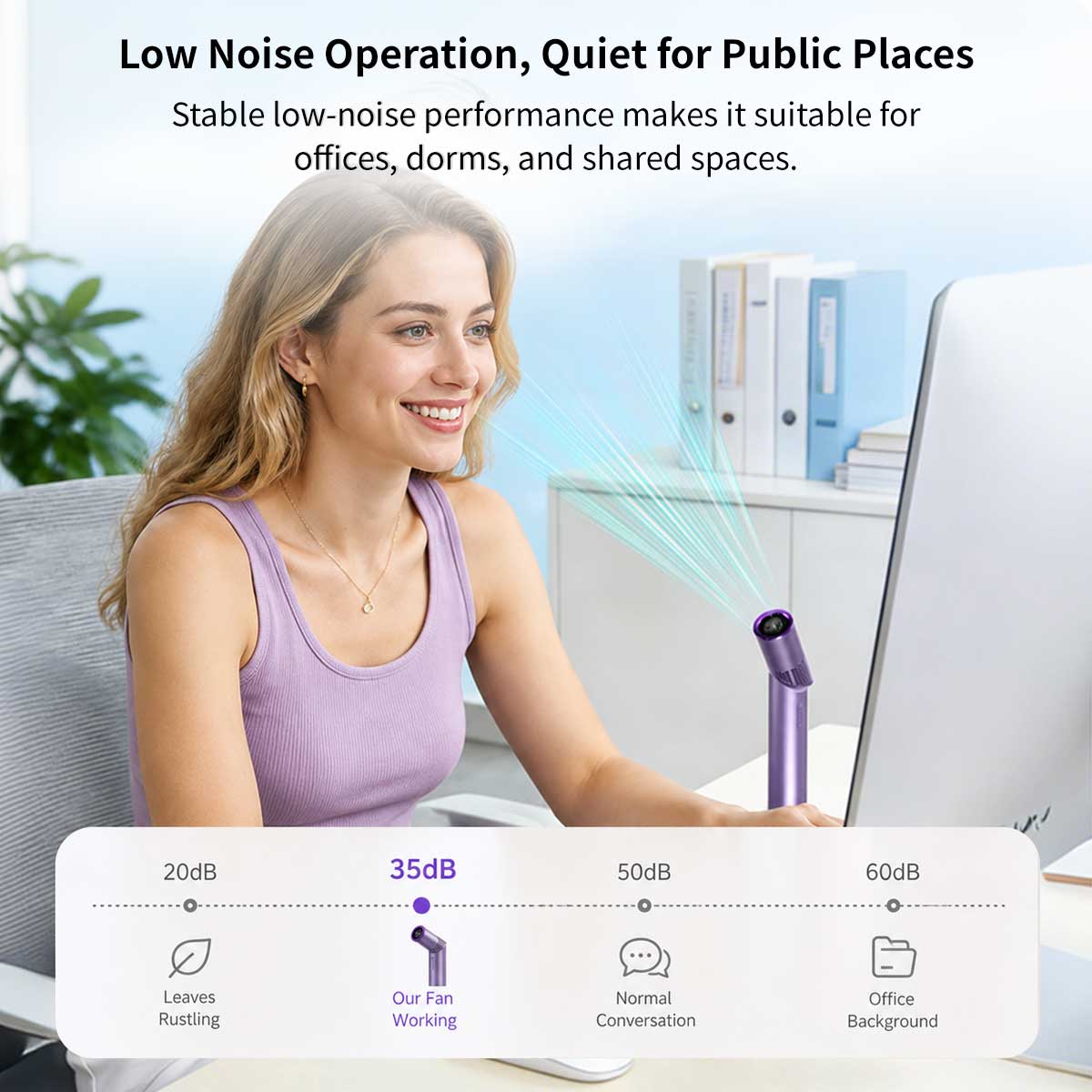 Portable Handheld Fan – 3000mAh 199-Speed Lipstick Mini Fan | Traverseon