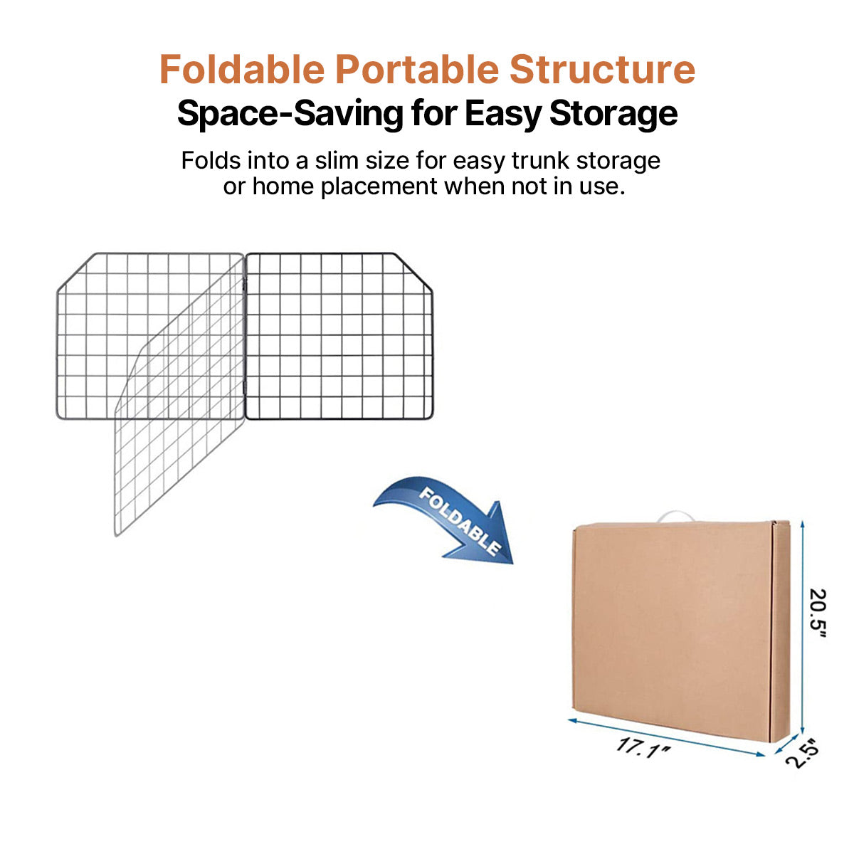 Adjustable Dog Car Barrier – Foldable Metal Pet Divider | Traverseon