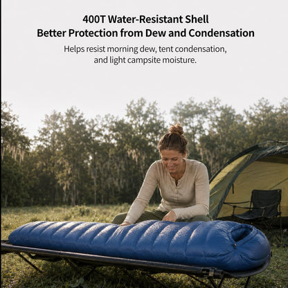 Down Mummy Sleeping Bag for Adults – 9°F–45°F Temperature Options | Traverseon