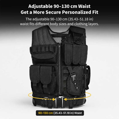 600D Tactical MOLLE Vest – Adjustable 3.09 lb Mesh Loadout | Traverseon