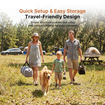 Large Tent 8-12 Person – 2-Bedroom 1-Living Room, Waterproof TearShield Camping | Traverseon