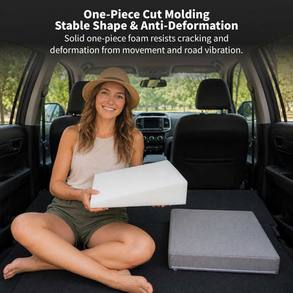 Car Bed Leveling Wedge Pad – 3 Piece 37.8 Inch High-Density Foam | Traverseon