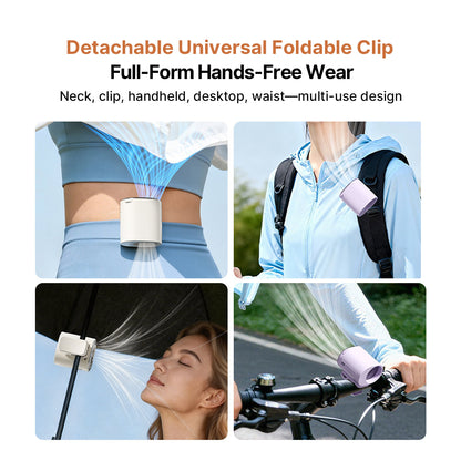 Portable TEC Cooling Fan – 2000mAh 199Stepless Strong Wind Outdoor Jobsite Waist Wear | Traverseon