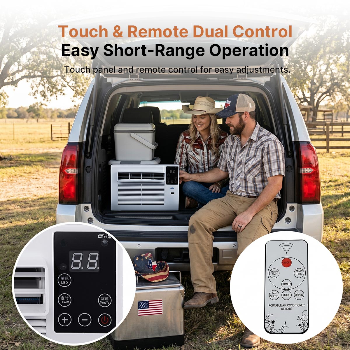 Portable Camping Air Conditioner – 2000BTU Plug-in Mini AC for Tent RV | Traverseon