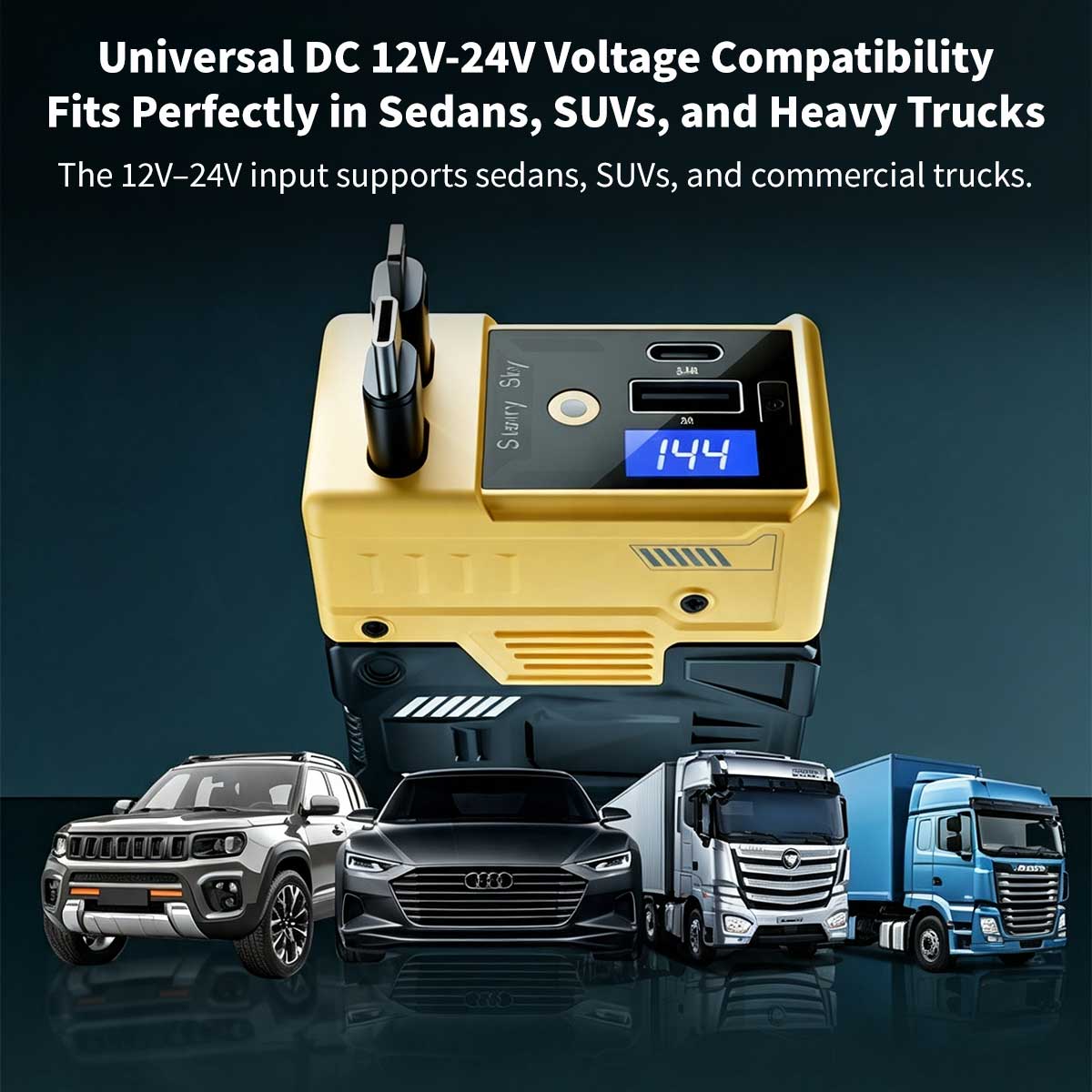 120W Retractable Car Charger – 4-in-1 Dual Cables, 66W USB-C Fast Charge | Traverseon