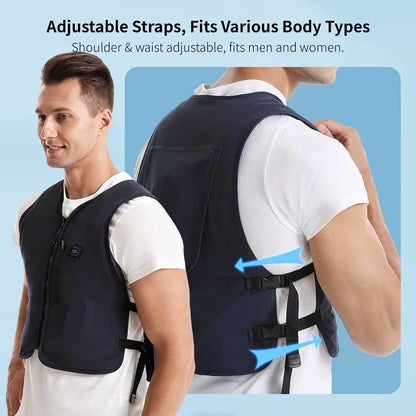 Water Circulation Cooling Vest – Adjustable Summer Cooling Gear | Traverseon