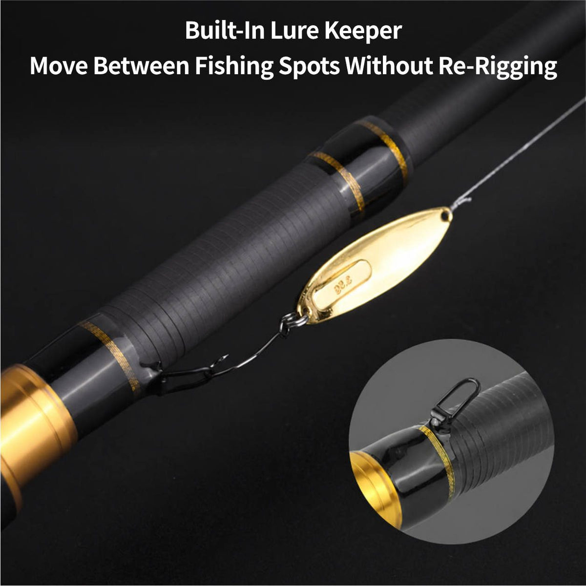 Carbon Fiber Telescopic Fishing Rod – Portable Lure Travel Pole