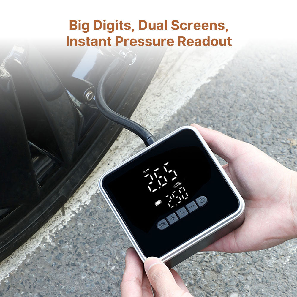 RapidFill Tire Inflator - Fast & Precise with 5 Adapters