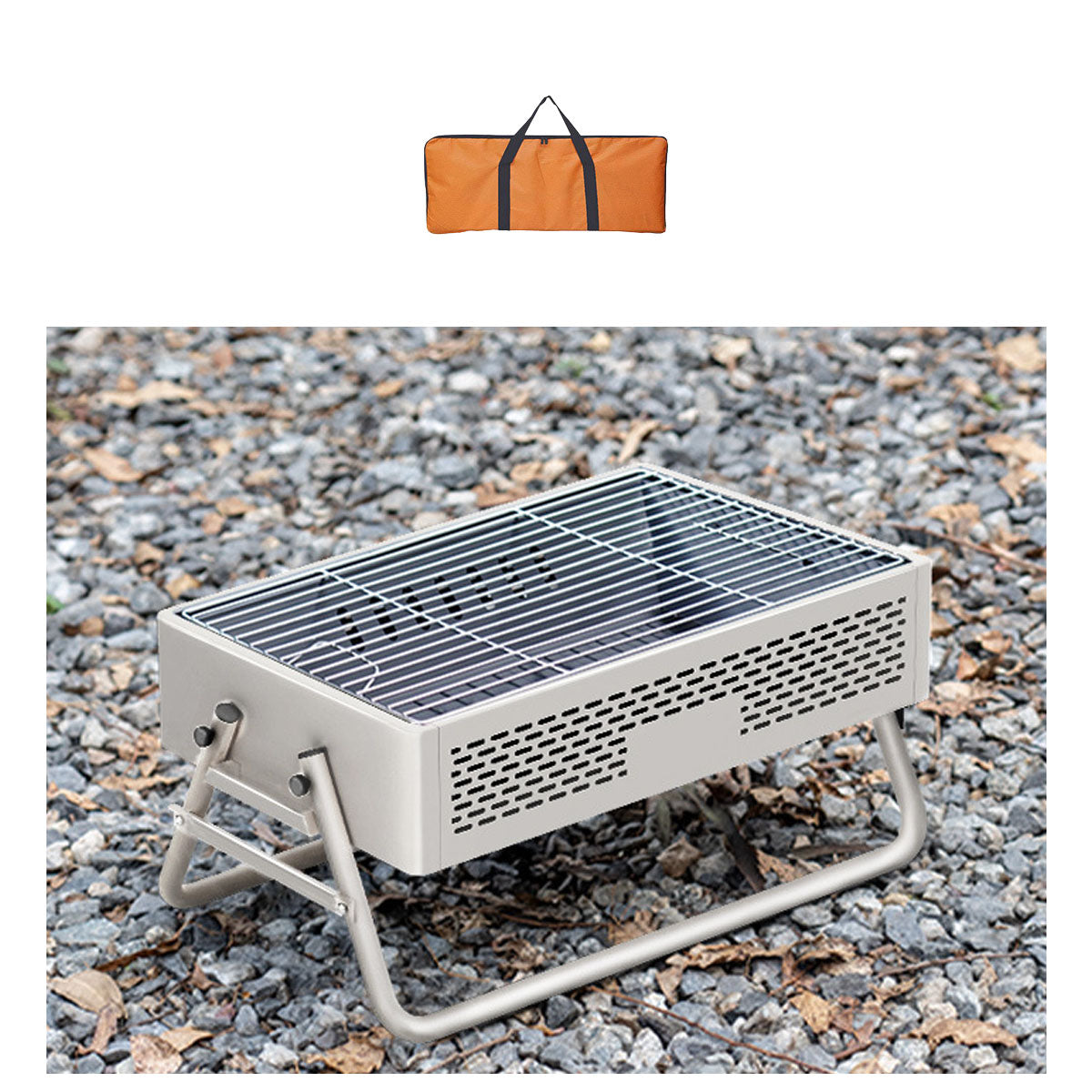 Portable Smokeless BBQ Grill – Foldable 27cm Wide for 5+ People | Traverseon