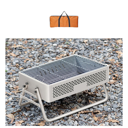 Portable Smokeless BBQ Grill – Foldable 27cm Wide for 5+ People | Traverseon