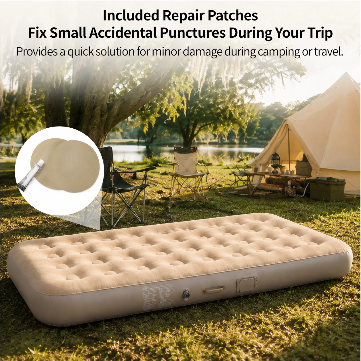 Self-Inflating Air Mattress | 300lbs Support | Traverseon