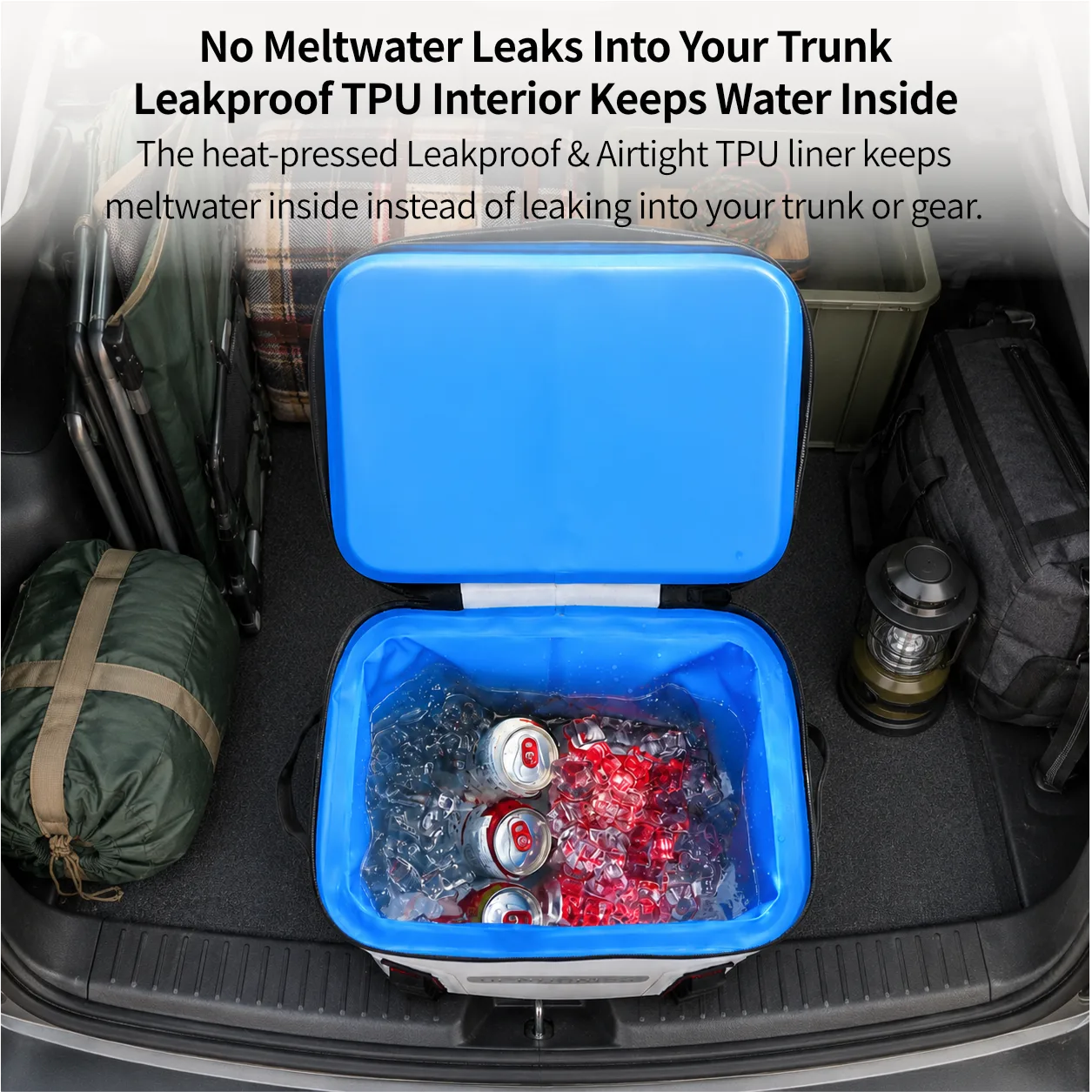 32L Rolling Soft Cooler – 72H Cold, Leakproof & Detachable Trolley | Traverseon