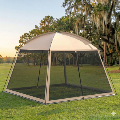Screen House Camping Shelter - 6-10 Person UV&Bug Proof Waterproof All Terrain | Traverseon