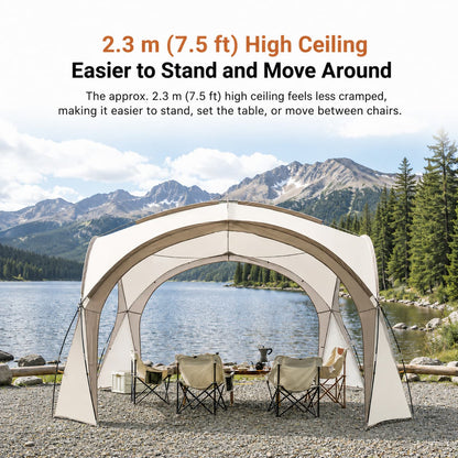 Family Dome Canopy Tent – 4–12 Person Sun Shelter, 10x10 & 14x14 ft | Traverseon