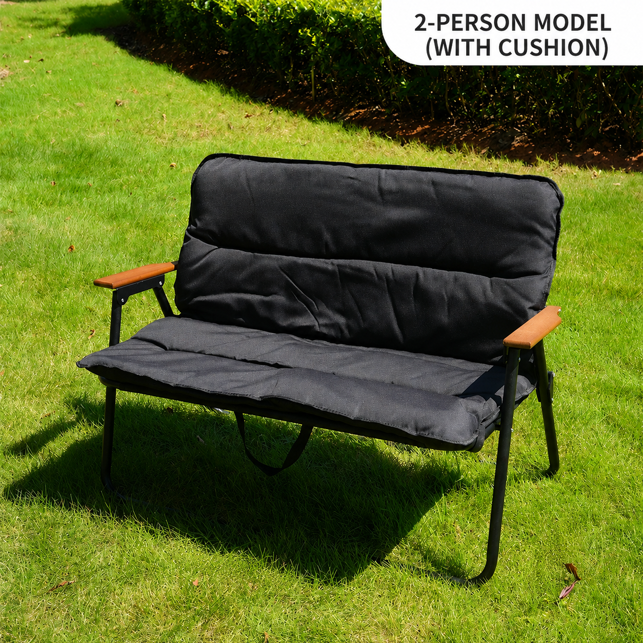 2-Person Padded Camping Loveseat – Foldable Outdoor Chair | Traverseon