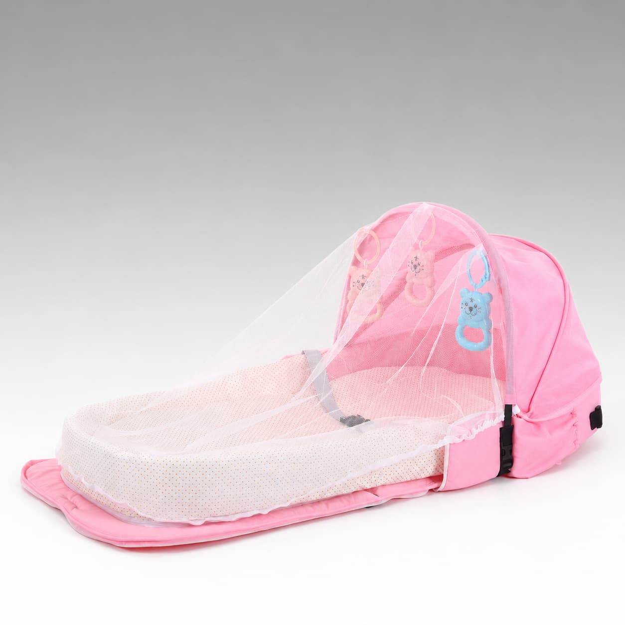 Portable Baby Travel Bassinet – 1.8 lb Foldable Mosquito Net Bed | Traverseon