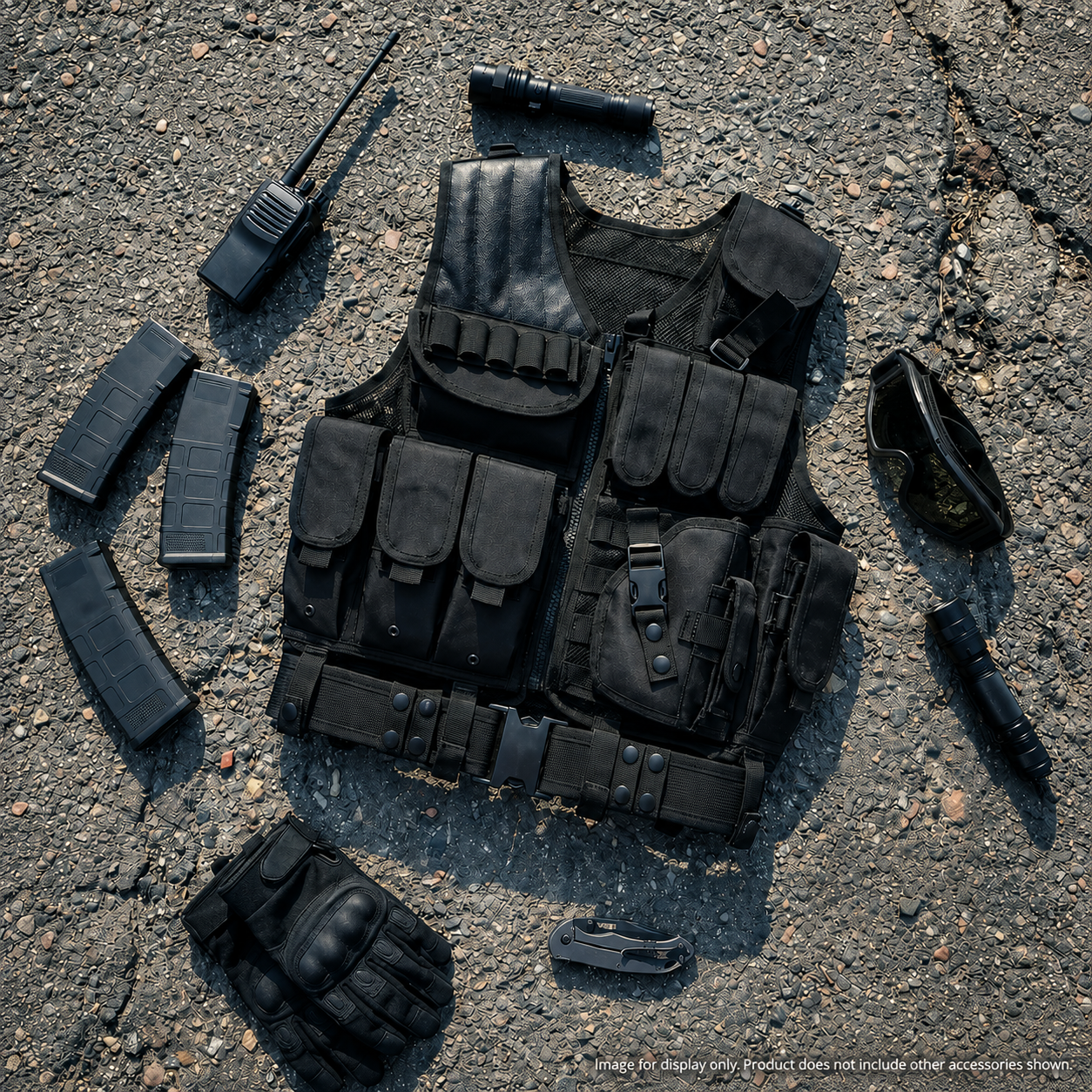 600D Tactical MOLLE Vest – Adjustable 3.09 lb Mesh Loadout | Traverseon