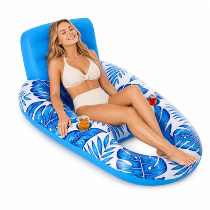 Inflatable Pool Lounger – 330 lb Adult Pool Float, 4 Styles | Traverseon
