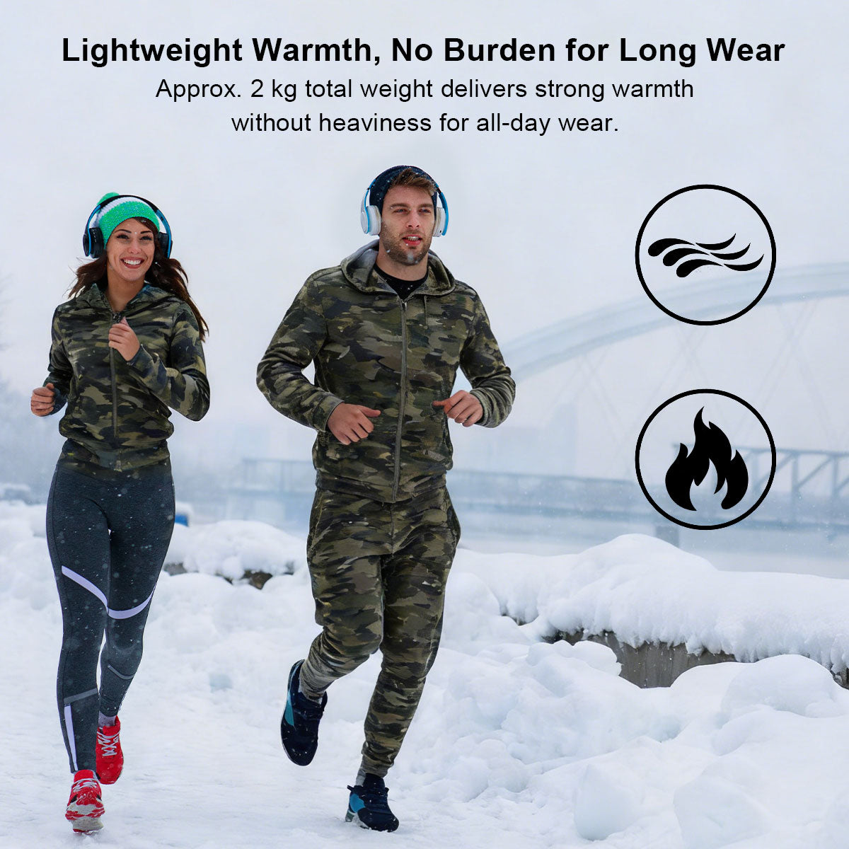 Men's Insulated Camo Hoodie Jacket Pants– Winter Hunting Work Suit | Traverseon