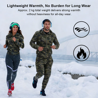 Men's Insulated Camo Hoodie Jacket Pants– Winter Hunting Work Suit | Traverseon