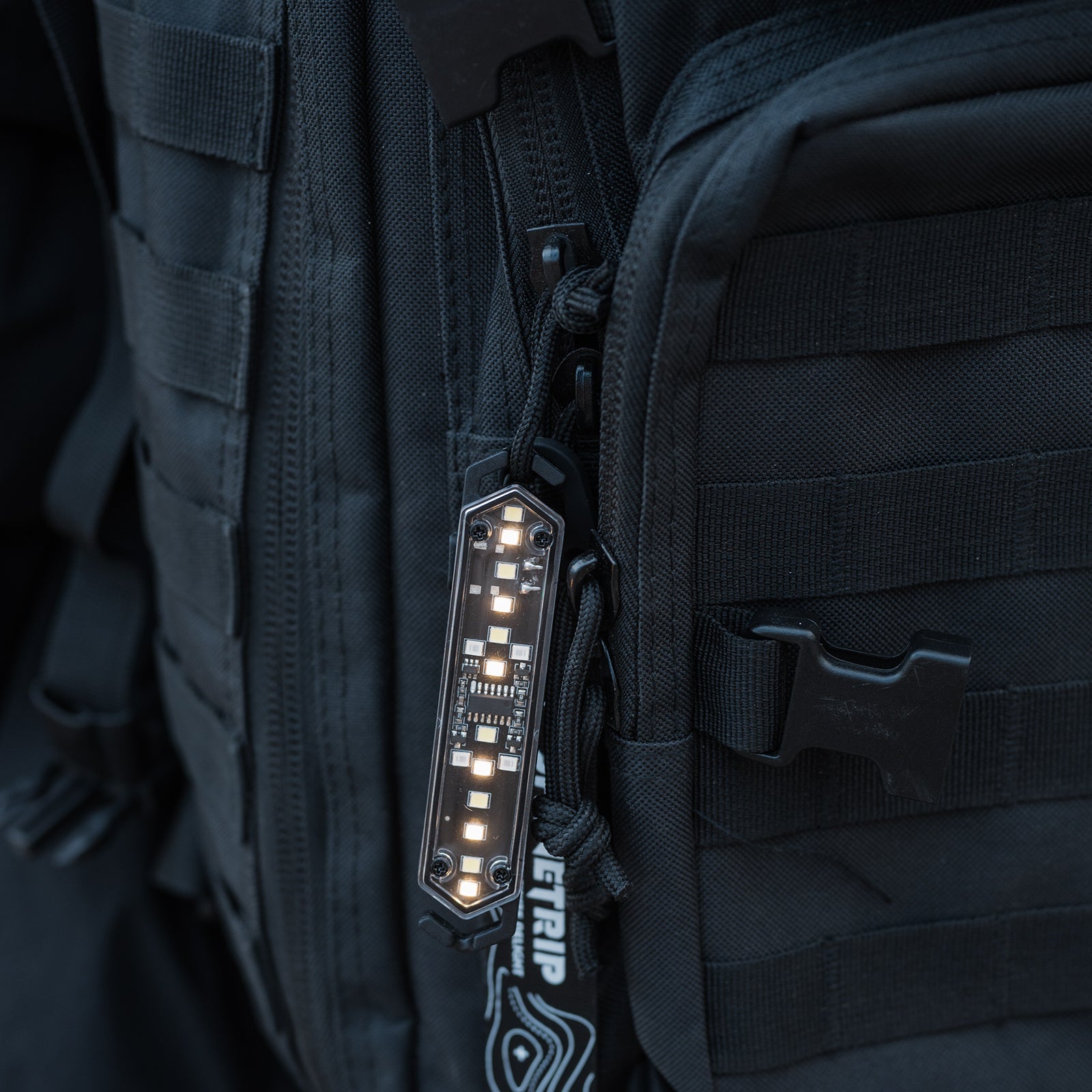 8-Piece Camping Rope Light Set with Buckles, Type-C Rechargeable, Stepless Dimming | Traverseon