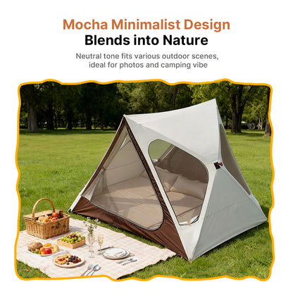 2-3 Person Pop Up Tent - UV Waterproof Triangle for Camping Beach Hiking | Traverseon