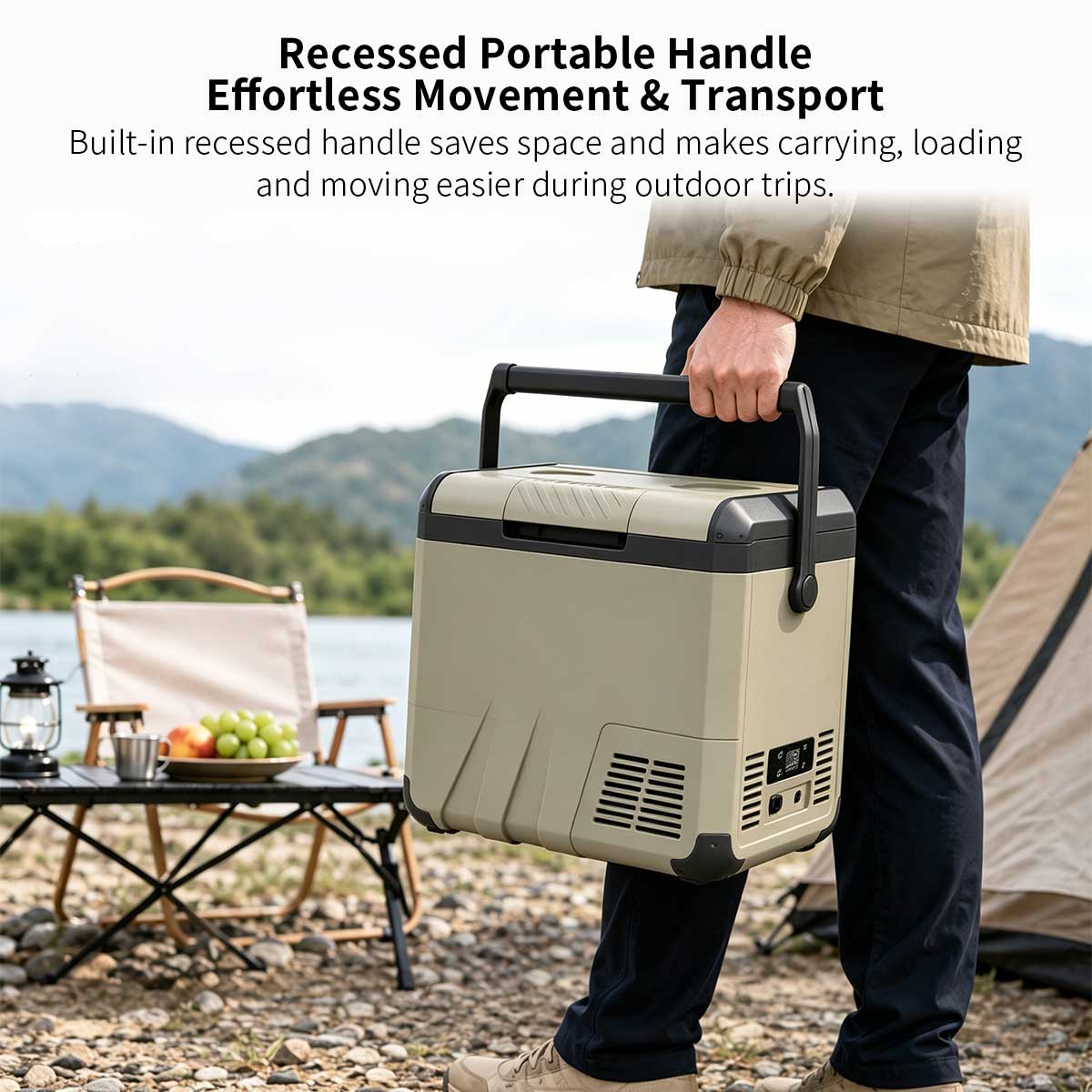 19 Qt Portable Car Refrigerator – AC/DC Car & Home Cooler | Traverseon