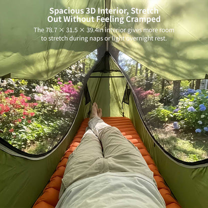 Anti-Mosquito Camping Hammock – 440 lb, 3000 mm Rain Tarp | Traverseon