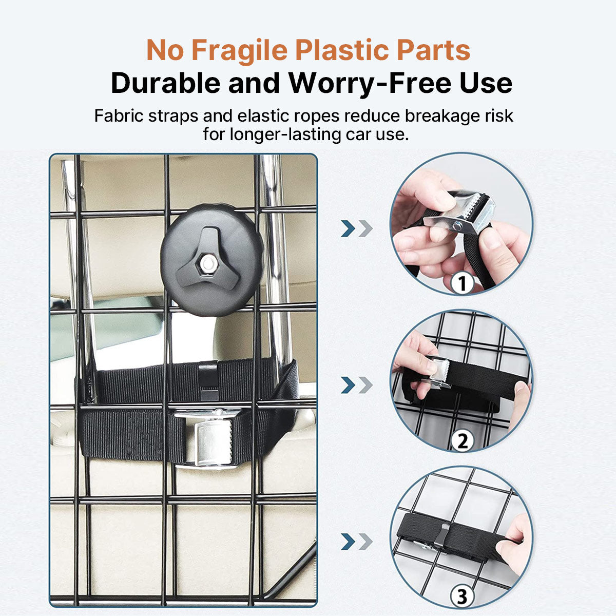 Adjustable Dog Car Barrier – Foldable Metal Pet Divider | Traverseon