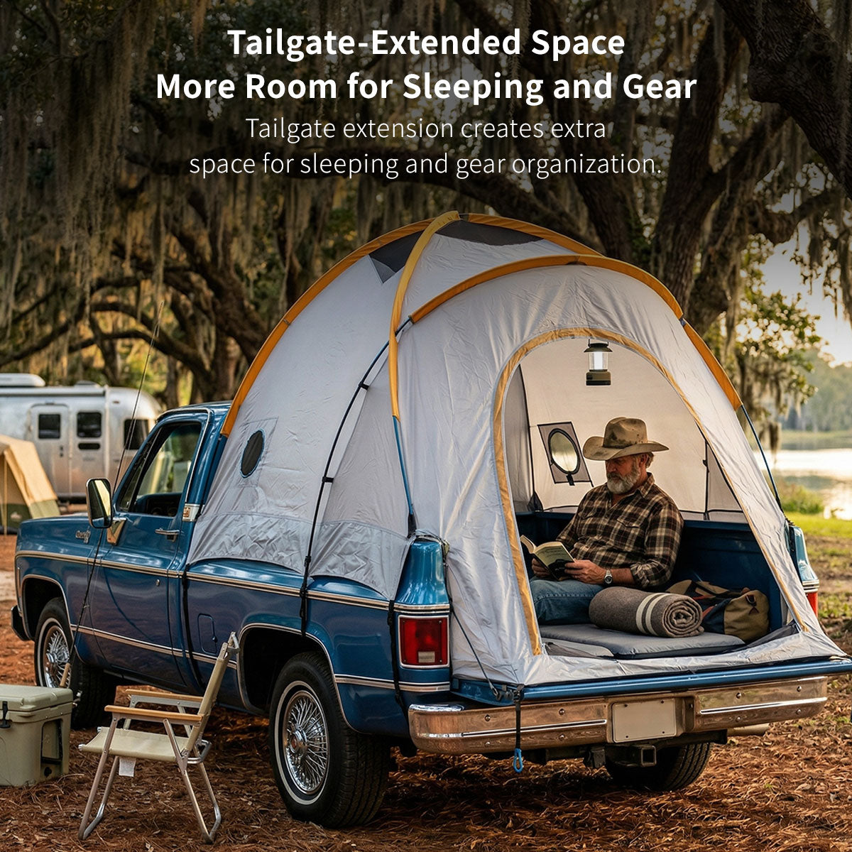 Pickup Truck Bed Tent with Rainfly – Waterproof Camping Shelter for 5.5–8 ft Beds | Traverseon