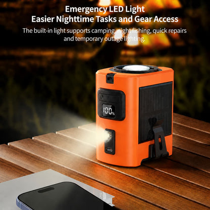 Portable Waist Fan – 8000mAh TEC Cooling, 100-Speed, Solar-Assisted | Traverseon
