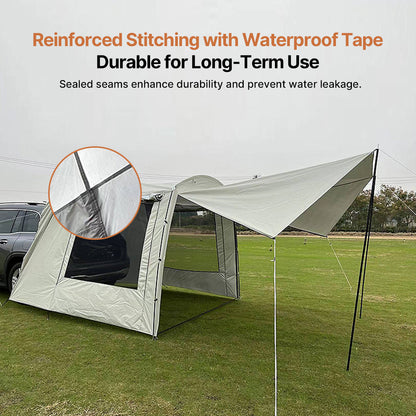 SUV Tailgate Tent Canopy – 210T 3000 Waterproof UV Protection for Car Camping | Traverseon