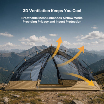 Ultralight 1 Person Camping Tent – Waterproof Military Style Outdoor Tent