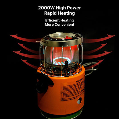 2000W Portable Outdoor Stove & Heater, Multi-Function Cooking