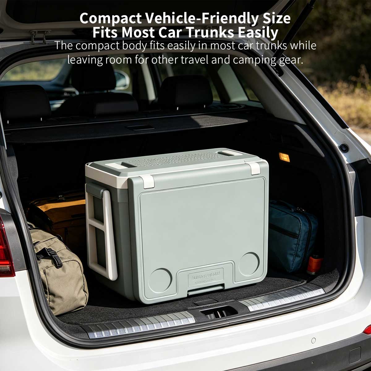 32L / 34Qt Folding Cooler Table – Wheeled Camping Picnic Cooler | Traverseon