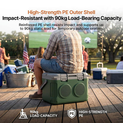 Bluetooth Cooler Box – 22.2qt Portable Outdoor Ice Chest | Traverseon