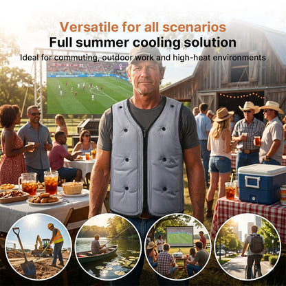 Evaporative Cooling Vest – Lightweight Breathable Heat Relief | Traverseon